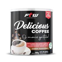 Delicious Coffee Com Beta Alanina - 300G Sabor Tradicional - FTW Sports Nutrition