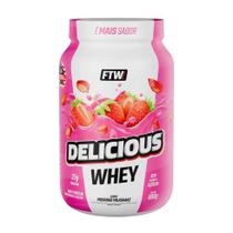 Delicious Whey (900g) Morango Milkshake