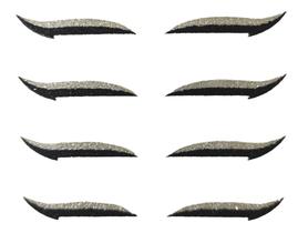 Delineador Adesivo Gatinho Cartela Cor Unica Com 4 pares Com Glitter Para Maquiagem Para Olhos