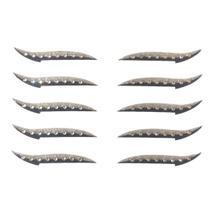 Delineador Adesivo Gatinho Cartela Cor Unica Com 5 pares Com Strass Para Maquiagem Para Olhos