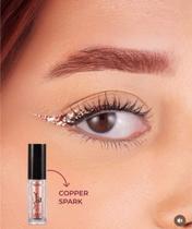 Delineador com Glitter Shine Ruby Rose cor:Copper Spark