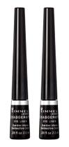 Delineador de olhos Rimmel Exaggerate Felt Tip Liquid, 2 unidades, preto