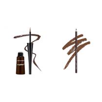 Delineador de olhos wet n wild MegaLiner Liquid Dark Brown + Lápis Kohl