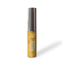 Delineador Líquido Glitter Colorido Dourado City Girls