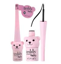 Delineador liquido preto teddy vivai