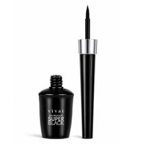 Delineador Longa Duração Super Black 8ml A Prova D'Agua Vivai Delineador Longa Duração Super Black 8ml A Prova D'Agua Vivai