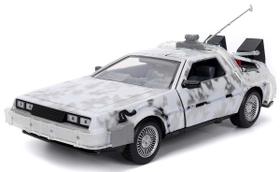 Delorean Back To The Future Versão Frost c/ Luz Jada 1/24 Delorean Back To The Future Versão Frost c/ Luz Jada 1/24