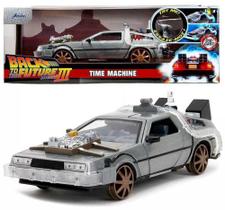 Delorean Filme Back To The Future 3 v.Trilho Com luz Jada 1/24