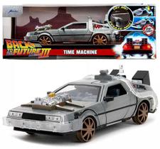 Delorean Filme Back To The Future 3 v.Trilho Com luz Jada 1/24