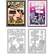 DELORIGIN Matrizes de Corte em Aço Carbono para Bicicleta 14x10 cm 2 peças DELORIGIN Matrizes de Corte em Aço Carbono para Bicicleta 14x10 cm 2 peças