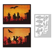 DELORIGIN Recortes de Metal Carbono Cowboy 11x14 cm DELORIGIN Recortes de Metal Carbono Cowboy 11x14 cm