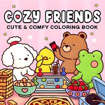 Deluxe Cozy Friends Livro De Colorir Kits De Pintura Por Número Alívio Do Estresse Relaxamento
