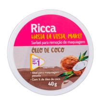 Demaquilante Ricca Hasta La Vista, Make! Óleo de Coco 40g