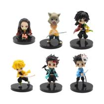 Demon Slayer Q Posket - Conjunto de Mini Figuras Kimetsu No Yaiba (6 ou 12 Peças)