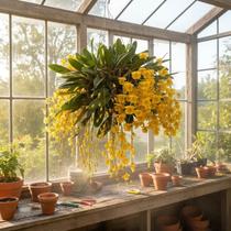 Dendrobium Aggregatum - Orquídea Epífita de Flores Amarelas