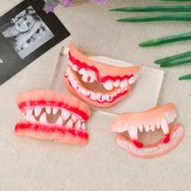 Dentadura Em Silicone Monstro Halloween