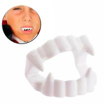 Dentadura Vampiro Plástico 12 Unidades - Fantasia