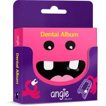 Dental Álbum Premium Angie Rosa - Álbum Recordação + Porta Dentinhos