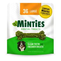 Dental Chews Minties para cães, 36 unidades, cães grandes com mais de 50 libras