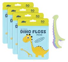 Dental Floss Picks Sea Turtle Kids Dino Corn Starch Handle Dental Floss Picks Sea Turtle Kids Dino Corn Starch Handle