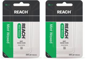 Dental Floss Reach Waxed Eficaz para Remoção de Placa Bacteriana, Pacote com 200 m Dental Floss Reach Waxed Eficaz para Remoção de Placa Bacteriana, Pacote com 200 m