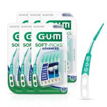Dental Picks GUM Soft-Picks Advanced Teeth Cleaning 60 ct (6 unidades)