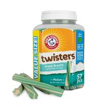 Dental Treats Arm & Hammer Twisters Fresh Breath para Cães - Alimento para Higiene Bucal