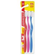 Dentalclean escova basic color media com 3 un