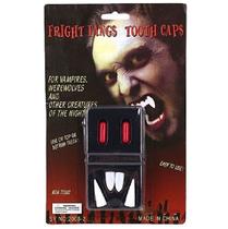 Dente De Vampiro Dentadura Com Sangue Falso Festa Halloween