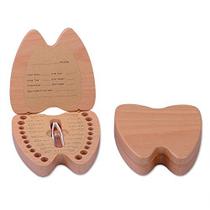 Dentes de leite caixa de lembrança Artinova caixa de madeira em forma de dente para meninos meninas, ARTA-0060