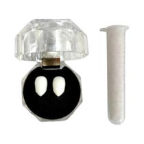 Dentes De Vampiro Falsos Para Halloween, Acessórios De Cosplay, 1 Par, 4 Pares Com Cola Adesiva