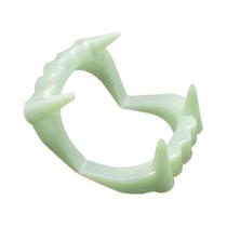 Dentes Falsos De Vampiro Para Halloween, Dentaduras Luminosas Que Brilham, 5 Peças, Acessório Para