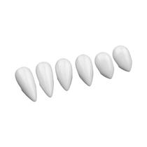Dentes Falsos Horror Vampiro com 2 Colas, Traje Cosplay Halloween, Vestir adereços de festa, 3 pares