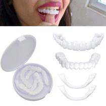 Dentes Falsos Temporários Personalizáveis - Sorriso Perfeito com Denture Smile