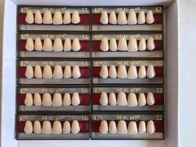 Dentes Resinas Provisório Postiço Para Prótese 20 Placas - A25 66 Dentes Resinas Provisório Postiço Para Prótese 20 Placas - A25 66
