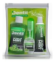 Dentil Kit Viagem Ultra Mint Creme Dental Fio E Escova