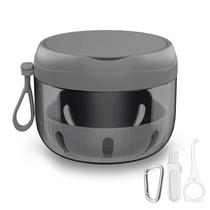 Denture Bath Box Cup Estojo de retenção portátil Netceem com acessórios