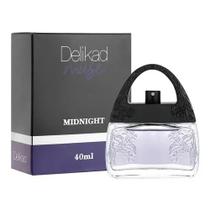 Deo Colônia Delikad Muse Midnight 40ml Floral Verde Hortelã Rosa Vetiver Refrescante Elegante