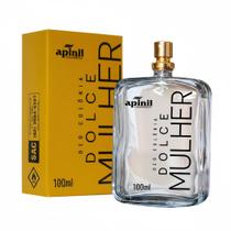Deo colônia feminina dolce mulher 100ml apinil cosmeticos
