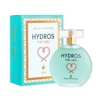 Deo Colônia Feminina Hydros The Girl 100ML Refrescante Suave Pós Banho Floral Branco Frutado
