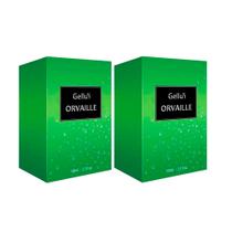 Deo Colônia Orvaille Gellus Fem Suave Marcante Desodorante Corporal Refrescante Perfume 100ml Kit 2