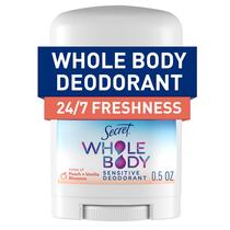 Deodorant Stick Secret Whole Body para mulheres, tamanho de viagem de 15 ml