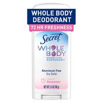Deodorant Stick Secret Whole Body Rosewater Scent para mulheres Deodorant Stick Secret Whole Body Rosewater Scent para mulheres