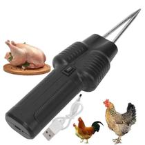 Depenador Eletrico Remove Pena Frango Galinha Pato Ganso Peru Aves USB Bateria Recarregavel Silencioso Potente Restaurante Fazenda Cozinha Preparo Ute