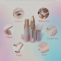 DEPILADOR 2 em 1 recarregável elétrica sobrancelha trimmer depilador corpo feminino FORMA BATON + CANETA Q-2086