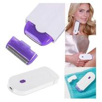 Depilador a Laser Recarregável Indolor Branco/Roxo USB