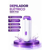 Depilador Corporal Feminino Elétrico Recarregável USB Removedor de Pelos para Todo Corpo