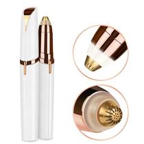 Depilador de Sombrancelha Buço Nariz Orelha Rosto Facial Elétrico Tira Pelos USB Recarregável Profissional Portátil