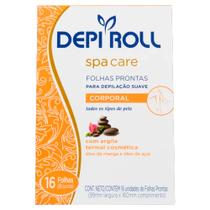 Depilador DepiRoll Spa Care Folhas Prontas Corporal com 16 Unidades