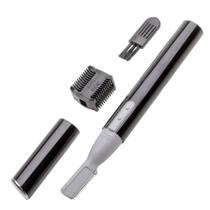 Depilador E Aparador De Pelos Masculino E Feminino Depilação Portatil De Rosto, Barba, Sobrancelha CANETA PRETA